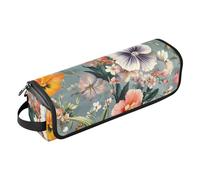 FRODOTGV Organizer 2 in 1 per strumenti per capelli, grande capacità, con cuscinetto resistente al calore, per raddrizzatori, arricciacapelli, asciugacapelli, fiori, lavanda, calle, giglio, narciso,