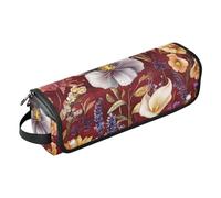 FRODOTGV Organizer 2 in 1 per strumenti per capelli, grande capacità, con cuscinetto resistente al calore, per raddrizzatori, arricciacapelli, asciugacapelli, fiori, lavanda, calle, giglio, narciso,