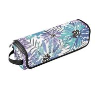 FRODOTGV Organizer 2 in 1 per strumenti per capelli, motivo tropicale con fiori ad acquerello, borsa da viaggio per strumenti per capelli, impermeabile, organizer da viaggio per ferri da stiro,