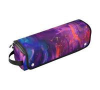 FRODOTGV Organizer per strumenti per capelli 2 in 1, impermeabile, organizer da viaggio e tappetino resistente al calore per ferri da stiro, piastre per arricciacapelli, pittura astratta a mano ad