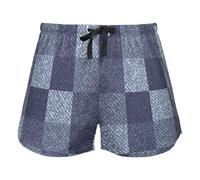 FRODOTGV Pantaloncini blu del pigiama delle rose del modello di colore con le tasche per le donne che corrono palestra, A quadretti blu a quadretti, S