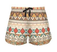 FRODOTGV Pantaloncini blu del pigiama delle rose del modello di colore con le tasche per le donne che corrono palestra, Boho., XXL