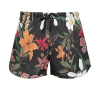 FRODOTGV Pantaloncini da allenamento da donna Bellissimi fiori colorati pantaloni pigiama palestra cotone, Bellissimo giardino fiorito, XL