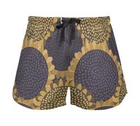 FRODOTGV Pantaloncini da pigiama da donna, con stampa di girasoli, impressionismo, pittura, pantaloncini da allenamento, in cotone, per palestra, corsa, M, Girasoli in stile vintage moderno, L