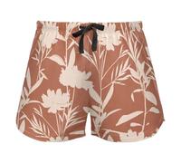 FRODOTGV Pantaloncini da pigiama da donna retrò Naive con margherite floreali, pantaloncini da salotto con tasche per allenamento sportivo, Retro Silhouette Prato Fiori, S