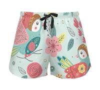 FRODOTGV Pantaloncini da pigiama elastici in vita con coulisse ape felice buona fortuna cartoni animati margherita donna allenamento sport yoga lounge pantaloncini, Bellissimo animale di primavera