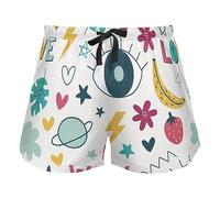 FRODOTGV Pantaloni del pigiama da donna Boho Cactus pianta e stivali pigiama pantaloncini sportivi yoga elastico in vita coulisse, Sfondi Occhi E Frutta, XXL