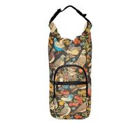 FRODOTGV Piccolo zaino colorato con colomba e uccellini con porta bottiglia d'acqua funzionale isolato portabottiglie portabottiglie portabottiglie per bottiglie d'acqua da 20/24/32/4 once