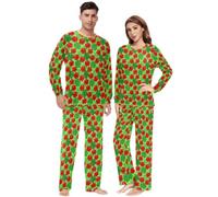 FRODOTGV Pigiama da donna, taglie dalla XXS alla XXL, Hibiscus Tropic | Facile pullover top, comodo da indossare tutto il giorno, per casa e relax