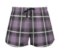 FRODOTGV Plaid Pattern Buffalo Pajama Bottoms Womens Lounge Shorts for Workout Gym Running,S