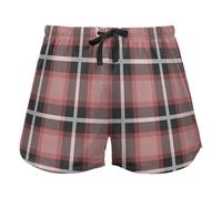 FRODOTGV Plaid Pattern Buffalo Vintage Womens Lounge Shorts Pajama Bottoms Running Exercise Elastic Waist Drawstring,M
