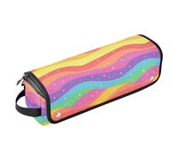 FRODOTGV Pois e teneri fiori di camomilla borsa da viaggio per donne, borsa da viaggio impermeabile organizer e tappetino resistente al calore per ferri da stiro piatti per capelli volumizzanti e