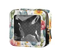 FRODOTGV Pop Dinosaur Boho Style Fantasy Art Clear Make Up Bag, 07, 1 Size