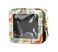 FRODOTGV Pop Dinosauro Boho Style Fantasy Art - Astuccio per trucco trasparente, 01, 1 Size