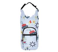 FRODOTGV Porta bottiglia d'acqua a forma di faro della nave marina, facile da trasportare, borsa termica per bottiglia d'acqua da escursionismo, adatta per bottiglie da 20/24/32/1,134 g