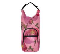 FRODOTGV Portabottiglie pieghevole per bottiglie d'acqua con motivo floreale rustico, per passeggiate ed escursionismo, adatto per bottiglie da 60/61/91/1134 ml