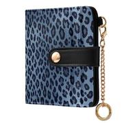 FRODOTGV Portafoglio da donna impermeabile in pelle PU metallo hardware compatto elegante uso quotidiano, Marina leopardata, One Size, Casual