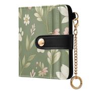 FRODOTGV Portafoglio da donna in morbida pelle PU hardware metallo dimensioni compatte elegante uso quotidiano, Magnolia Verde Salvia, One Size, Casual