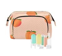 FRODOTGV Rosa Pesca Modello Frutta Borsa Da Viaggio Impermeabile Capacità di Viaggio Cosmetico Sacchetto Cosmetico Borse Per Borsa Accessori Da Viaggio, Frutta Rosa Modello Pesca, 1 Size