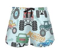 FRODOTGV Seamless Pattern Monster Cartoon Truck Pajama Bottoms Womens Lounge Shorts for Workout Gym Running, M