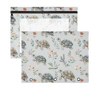 FRODOTGV Simpatici astucci per matite con cerniera a 3 fori per lettere di carta A4, confezione da 2 articoli per studenti universitari