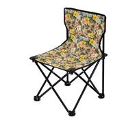 FRODOTGV Spring Flowers Daffodil Begonia Farfalle Api Uccelli Rosa Pieghevole Sedia da Campeggio Sedia Portatile con Borsa da Trasporto Sedia Pesca sul Ghiaccio per Campeggio Campeggio