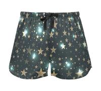 FRODOTGV Stars Pattern Magic Star Outer Women Lounge Shorts Pajama Bottoms Workout Yoga Elastic Waist Drawstring,XL