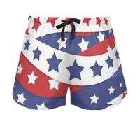 FRODOTGV Stars Stripes Julyth Red Women's Lounge Shorts Pajama Bottoms Yoga Esercise Elastic Waist Drawstring,S