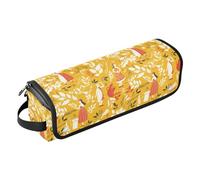 FRODOTGV The Theme Of Ancient Greece Hot Hair Tools Borsa da viaggio per donne, grande organizer e tappetino resistente al calore con cerniera per piastra e asciugacapelli