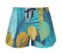 FRODOTGV Vibranti Cool Leaves Pattern Womens Lounge Shorts Pajama Bottoms Running Exercise Elastic Waist Drawstring,XL