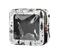 FRODOTGV Western Cowboy Cactus Stivali Speroni Borsa per il trucco da viaggio trasparente, 06, 1 Size