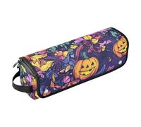 FRODOTGV Witchy Halloween Candy mais rosa Jack-o-lantern zucca unica zucca albero capelli strumento borsa da viaggio con cuscinetto resistente al calore custodia per il trasporto piatto