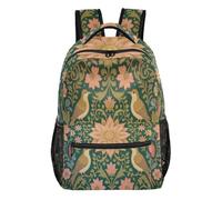 FRODOTGV Zaino giornaliero 1 principale, 2 laterali, 1 cerniera frontale e 4 tasche interne, spallacci imbottiti regolabili per studenti scolastici, attività all'aperto, taglia S, Ladri di fragole, S