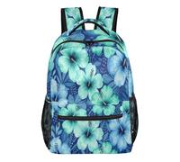 FRODOTGV Zaino scolastico multi-tasca, con spallacci imbottiti regolabili per adolescenti, ragazzi e ragazze, per gite brevi, taglia S, Ibisco blu., M, Casual
