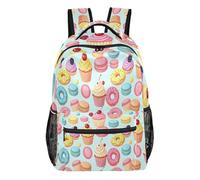 FRODOTGV Zaino scolastico multi-tasca, con spallacci imbottiti regolabili, per bambini e ragazzi dai 7 ai 18 anni, per gite brevi di un giorno, taglia S, Dolci, S, Casual