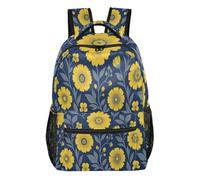 FRODOTGV Zaino scolastico strutturato in forma stabile, spallacci imbottiti regolabili per studenti delle scuole elementari secondarie attività all'aperto taglia S, Margherita blu, M, Casual