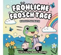 Fröhliche Frosch Tage Kawaii Malbuch: Gemütliche Und Süße Frosch-malvorlagen Im Flauschigen Hygge-stil Für Kinder Und Erwachsene