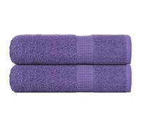 Frog, 2 asciugamani da 50 x 100 cm, 360 g/m², in 100% cotone, assorbenti e delicati sulla pelle, certificati Oeko-Tex Standard 100, lavabili in lavatrice, ideali per bagno, sauna, colore viola
