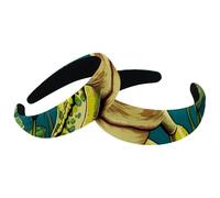 Frog-743 - Confezione da 2 cerchietti larghi per capelli, imbottiti, spessi, da donna, elastici e carini, fasce per capelli a turbante