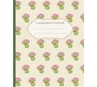 Frog And Mushroom Composition Notebook: Cute Frog Vintage Illustration | Cute Cottagecore Aesthetic Diary | Botanical College Ruled | Student Gift ... Wide Ruled For School, Office, College, Work