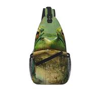 Frog and Rain Crossbody Sling Bag Crossbody Shoulder Chest Bag Tracolla Tracolla Vita Fanny Pack Uomini Donne