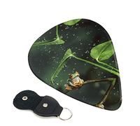 Frog and Rain - Set di 6 plettri per chitarra acustica, chitarra elettrica, basso, ukulele