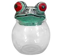 Frog Apothecary Jars | Seasoning Container | Gothic Condiment Jar,for Home Cooks Meal Prep Frog Apothecary Jars are designed with a Pantry Cabinet Shelves Pagans Wiccans Collectors Kitchen Living Room
