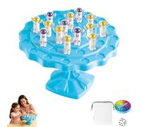 Frog Balance Game Toy Set,Stacking Challenge Activity for Kids Family Fun,funny frog learning toy,Colorful Astronaut Frog Pieces, Two-Player Tree Stack,Educational Coordination Play for Boys Girls (B)