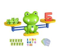 Frog Balance Matematica Conteggio Giocattoli 3-6 anni, Gioco educativo di apprendimento dei numeri con scala e pesi, giocattolo prescolare interattivo per abilità motorie fini (40 mini rane)