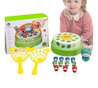 Frog Bounce Game, Interactive Musical Toy, 18x17cm/7.09x6.69 Inches Rotating Electric Feature, Colorful Lights and Sounds for Kids Girls Family Fun Playtime