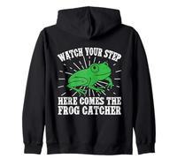 Frog Catcher Watch Your Step Frog Felpa con Cappuccio
