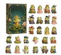 Frog Christmas Countdown Calendar - 24 Days Animal Ornaments 2D Acrylic for