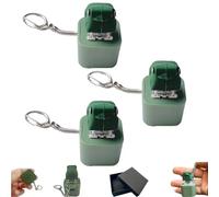 Frog Croaking Fidget Toy, Croaking Frog Keychain, Fun Rechargeable Frogs Keychain with Colorful Light, Send Packaging Box (1/2 Pcs) (3 Frog)
