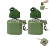 Frog Croaking Fidget Toy,Frog Keychain with Sound Croaking,Keyboard Fidget Clicker Toy with Colorful Lights,Fun & Portable Anxiety Relief Toys (Frogs Croak,TWO)